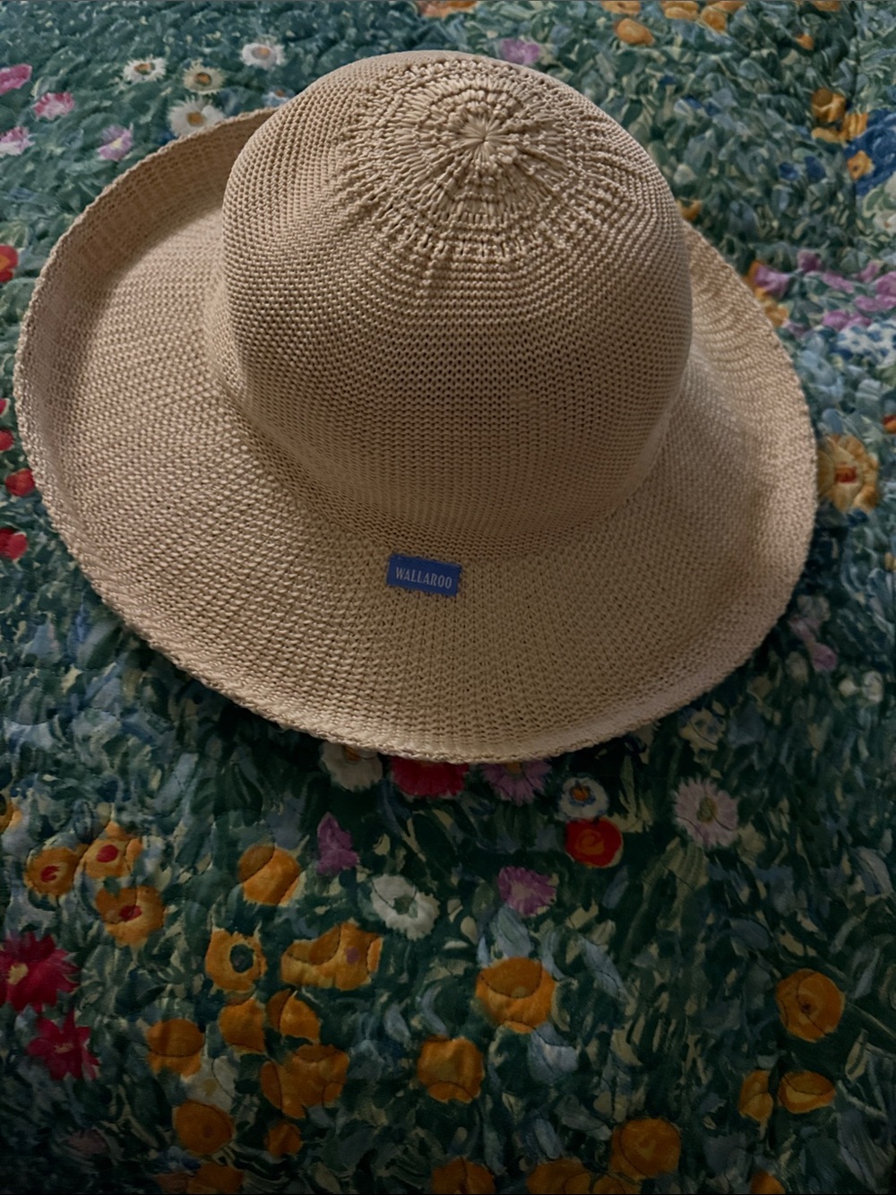 Wallaroo Women's Cream Wide-Brim Sun Hat